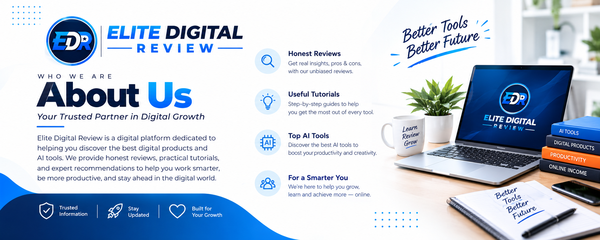 Elite Digital Review About Us Banner